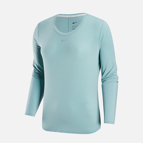 Nike/耐克正品圆领长袖T恤新款女蓝色运动长袖T恤DD0621-309