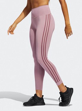 Adidas/阿迪达斯正品OPT TICONS 7/8T女运动健身瑜伽紧身裤HD4451
