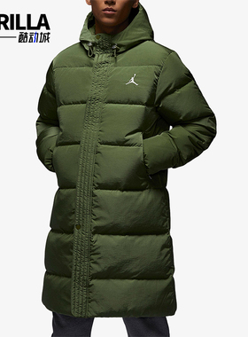 Nike/耐克正品JORDAN男士保暖中长款经典运动羽绒服FB7314-340