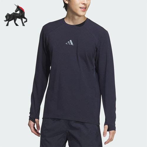 Adidas/阿迪达斯正品2025春季男士针织三条纹经典运动长袖JM2018