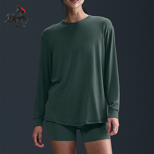 Nike/耐克正品2025秋季款女士休闲运动针织透气长袖FN2818-338