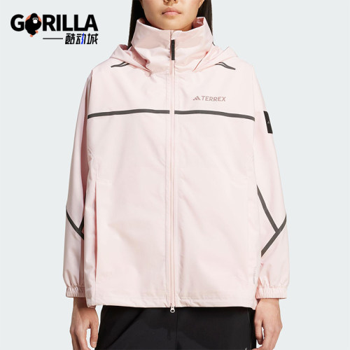 Adidas/阿迪达斯正品NG W CP HD JKT女士运动连帽户外外套KC2347