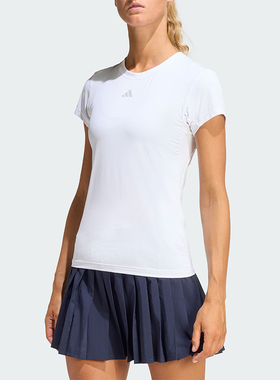 Adidas/阿迪达斯正品夏季女士透气网球运动轻盈柔软短袖T恤KE6181