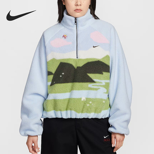 407 Sportswear女士日常立领刺绣休闲外套IQ3822 Nike 耐克正品