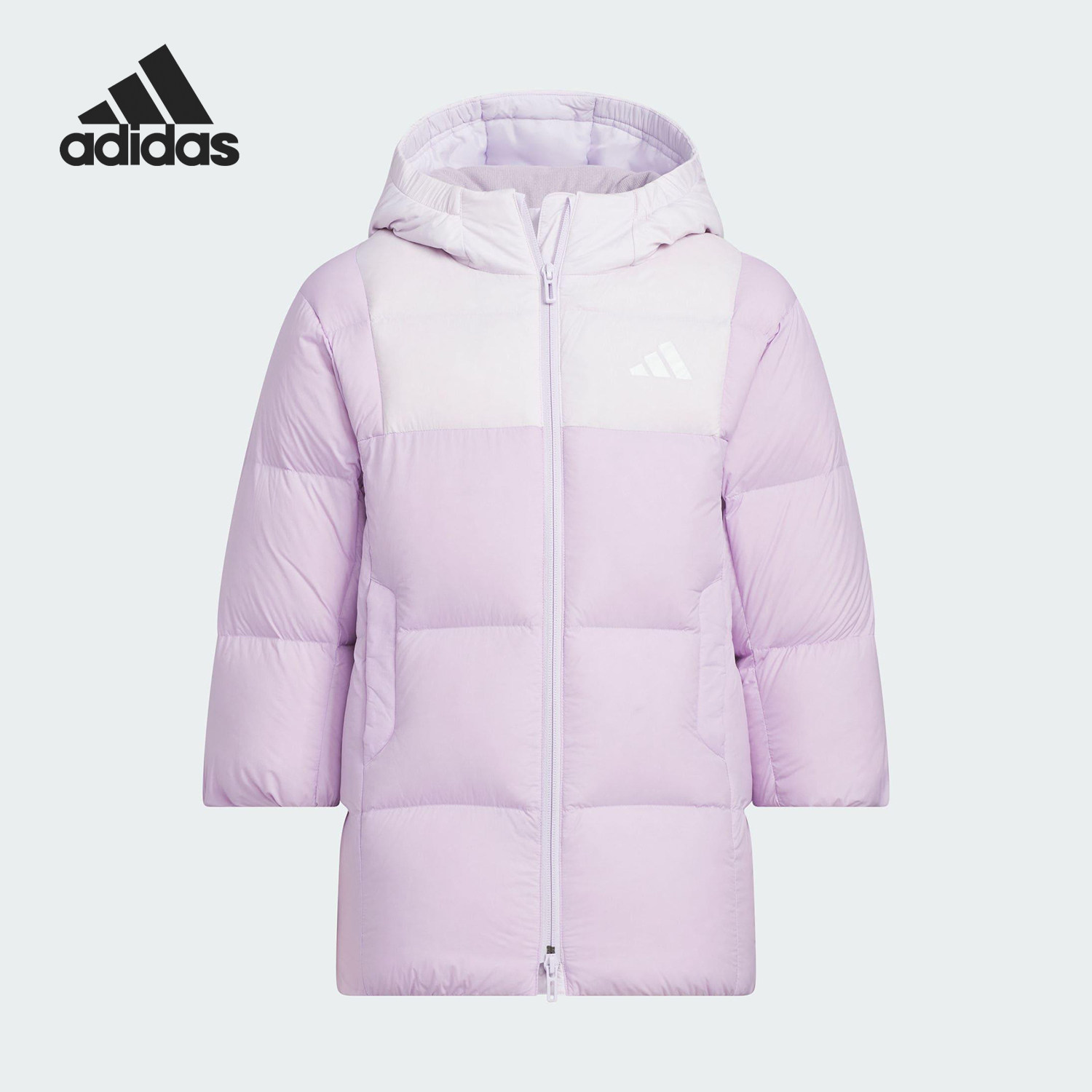 阿迪达斯儿童拉链羽绒服