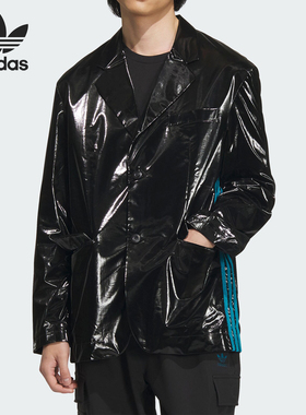 Adidas/阿迪达斯官方正品三叶草男女休闲运动宽松西装外套IY9512