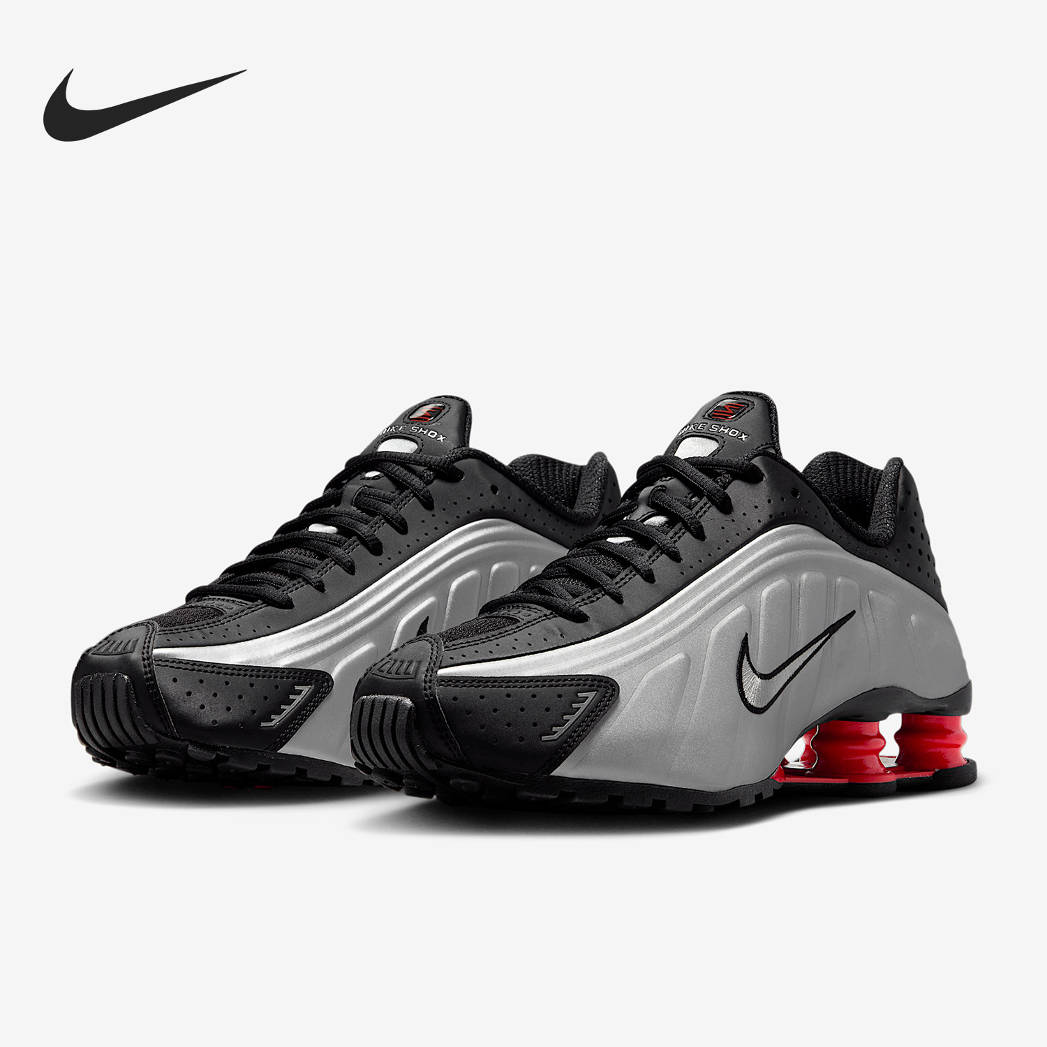 Nike/耐克正品Shox R4女士耐磨气柱运动训练透气跑步鞋AR3565-011