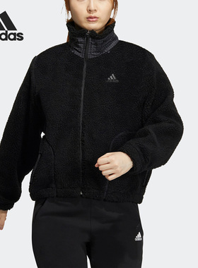 Adidas/阿迪达斯正品冬季女子仿羊羔绒夹克外套HM7096