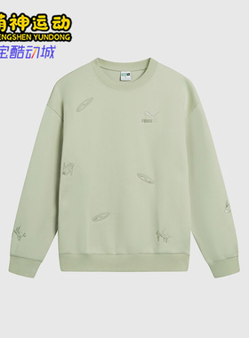 Puma/彪马正品运动男士宽松针织时尚休闲卫衣套头衫631070-33