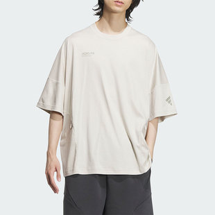 简约宽松透气舒适短袖 Adidas 男士 新款 T恤JL9953 阿迪达斯正品