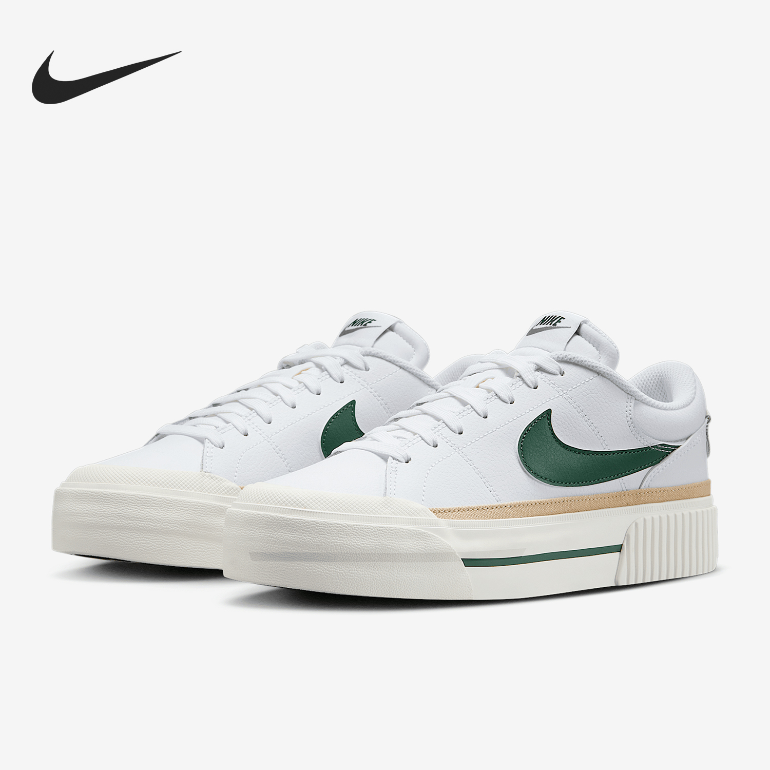 Nike/耐克正品Court Legacy Lift 女士低帮板鞋DM7590-107