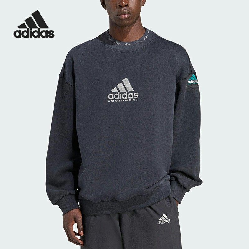 Adidas/阿迪达斯正品2025秋季男士宽松针织圆领卫衣JV7646,运动服/休闲服装,运动卫衣/套头衫,淘宝优惠券,粉丝福利购,淘宝优惠卷