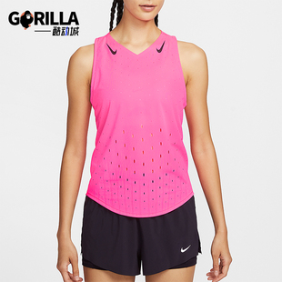 女士套头跑步训练透气网眼背心FN2505 Nike FIT Dri 645 耐克正品