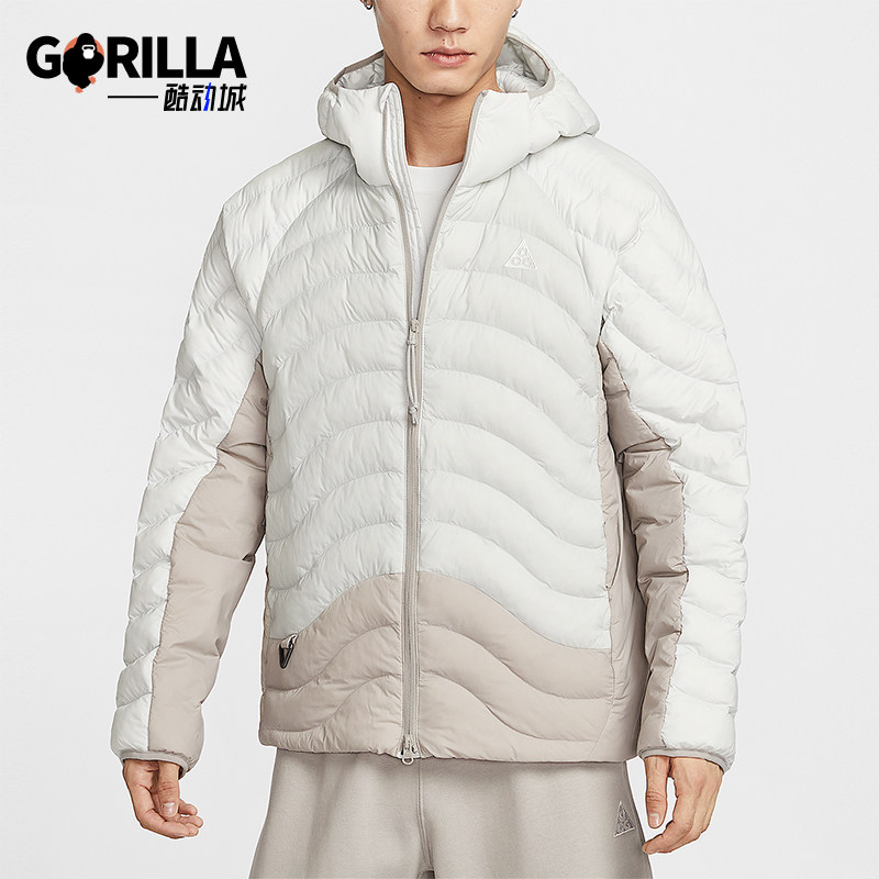 Nike/耐克正品2025冬季款男士日常连帽拼接保暖棉服HJ3736-025