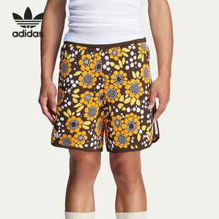 JJ2927 Adidas 阿迪达斯官方正品 三叶草男女同款 潮流针织运动短裤