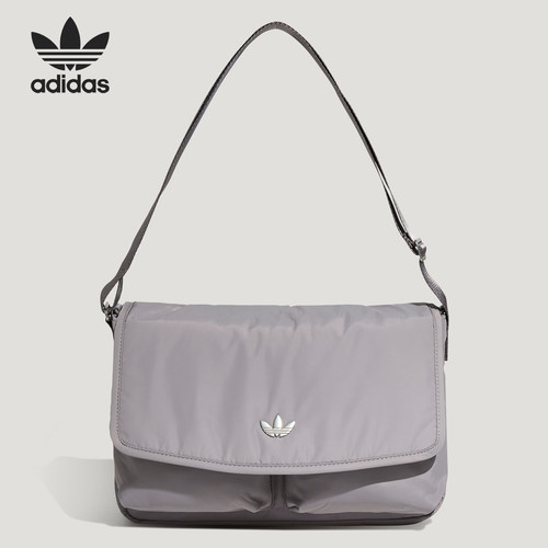 Adidas/阿迪达斯正品三叶草男女可调节运动单肩斜挎包KT7418
