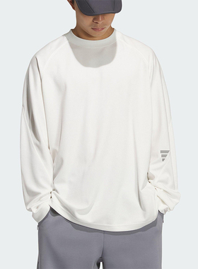 Adidas/阿迪达斯正品春秋男士透气柔软舒适运动休闲长袖T恤KC0153