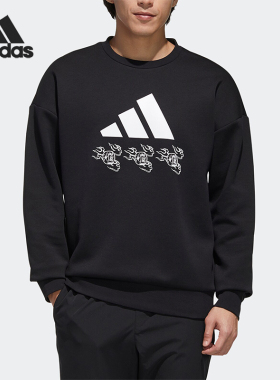 Adidas/阿迪达斯正品UB GFX BOS男士圆领印花经典运动卫衣GM4446