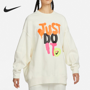 女士薄绒圆领运动套头卫衣HJ1504 Nike 新款 耐克官方正品 133 春季