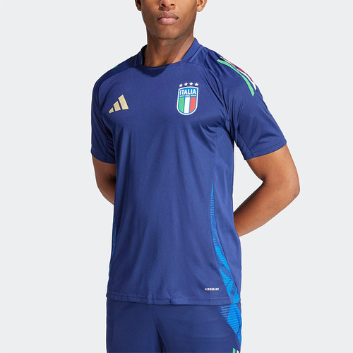 阿迪达斯男士运动足球短袖