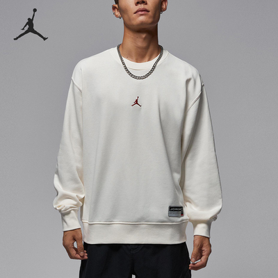 Nike/耐克正品JORDAN男士圆领简约长袖休闲套头卫衣IO7830-133