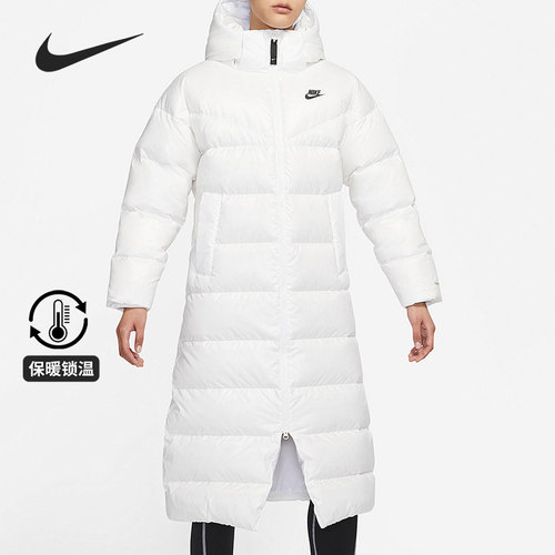 耐克女子长款运动羽绒服