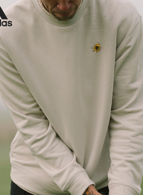 Adidas/阿迪达斯正品冬季新款男女高尔夫运动圆领卫衣HS5607