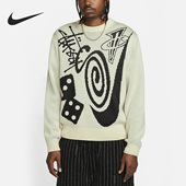 针织运动套头卫衣DR2894 Nike Stüssy男女长袖 238 耐克正品