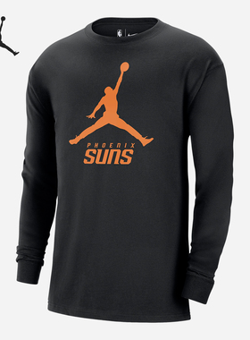 Nike/耐克正品Jordan男子菲尼克斯太阳队运动长袖T恤FN1281
