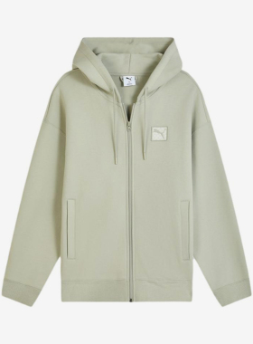 Puma/彪马正品ES新款男浅灰绿宽松柔软经典运动夹克外套636315-68
