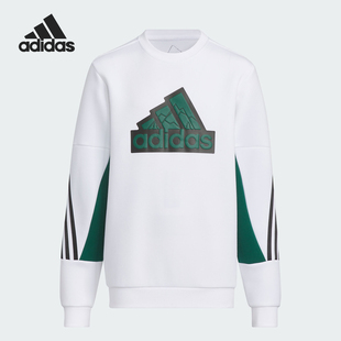 新款 Adidas 阿迪达斯正品 秋季 圆领运动卫衣IY5024 大童时尚