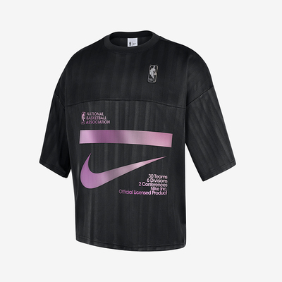 Nike/耐克正品夏季男士透气柔软舒适宽松印花运动短袖HM6327-010