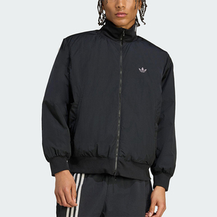 Adidas/阿迪达斯正品2025秋季款男士日常立领保暖梭织棉服JX7783