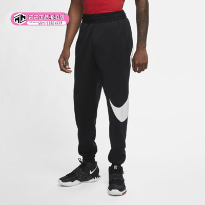 Nike/耐克正品NIKE男子大LOGO加绒收脚宽松版针织运动长裤 CK6613