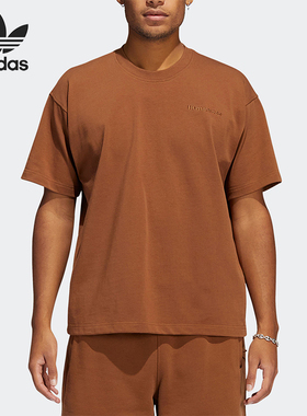 Adidas/阿迪达斯正品经典三叶草男女简约圆领运动休闲短袖HF9956
