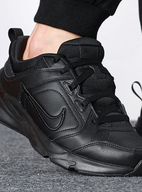 Nike耐克鞋子气垫老爹鞋正品黑武士男鞋2025新款休闲鞋皮面运动鞋