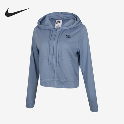 Nike/耐克正品女士时尚连帽舒适拉链长袖运动外套IU0728-486