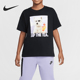 耐克正品 经典 2025夏季 Nike 款 大童图案时尚 运动圆领T恤HQ2337 010
