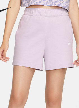 Nike/耐克官方正品跑步训练女子运动裤休闲针织短裤DM6729-530