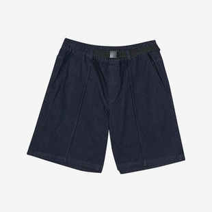 Skechers/斯凯奇夏季新款宽松透气休闲男子牛仔运动短裤