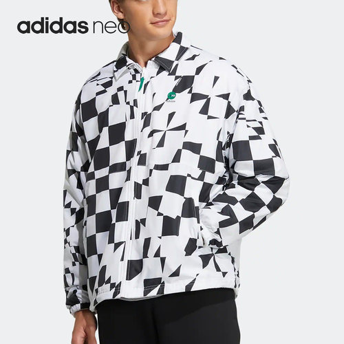 Adidas/阿迪达斯官方正品Neo男女梭织双面穿休运动休闲外套HU1111