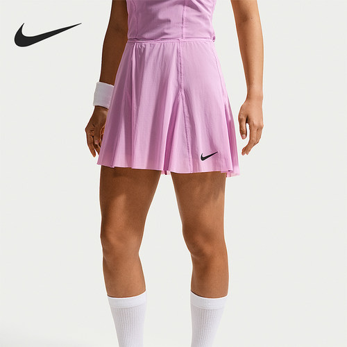 Nike/耐克正品Court Slam女士舒适高腰弹性经典网球裙IV5712-503