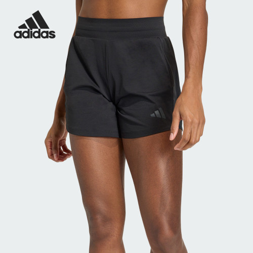 Adidas/阿迪达斯正品夏季女士中腰经典透气修身运动短裤KS1409