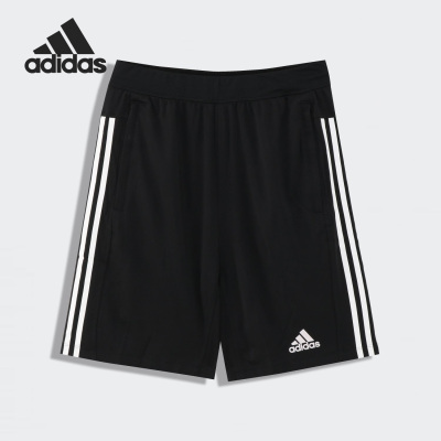 Adidas/阿迪达斯官方正品男子拉链侧袋透气训练运动短裤GJ2727