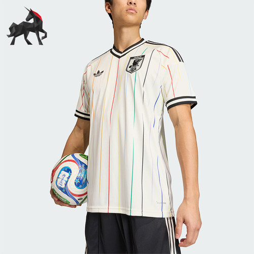 Adidas/阿迪达斯正品JAPAN26AWAYJERSEY男经典足球短袖球衣JN1872