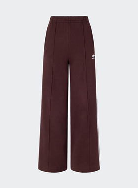 Adidas/阿迪达斯正品三叶草女士条纹宽松阔腿运动裤IS6912