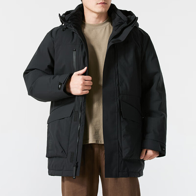 New Balance/NB正品户外男士中长款加厚保暖羽绒服AMJ44305-BK