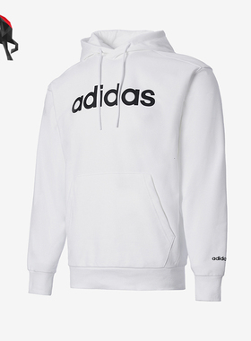 Adidas/阿迪达斯正品春季新款男士针织连帽休闲套头卫衣JF3319