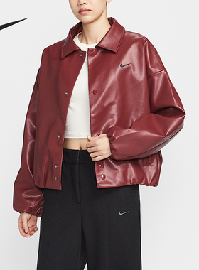 Nike/耐克官方正品2025冬季款女士翻领刺绣耐穿外套IO0477-677