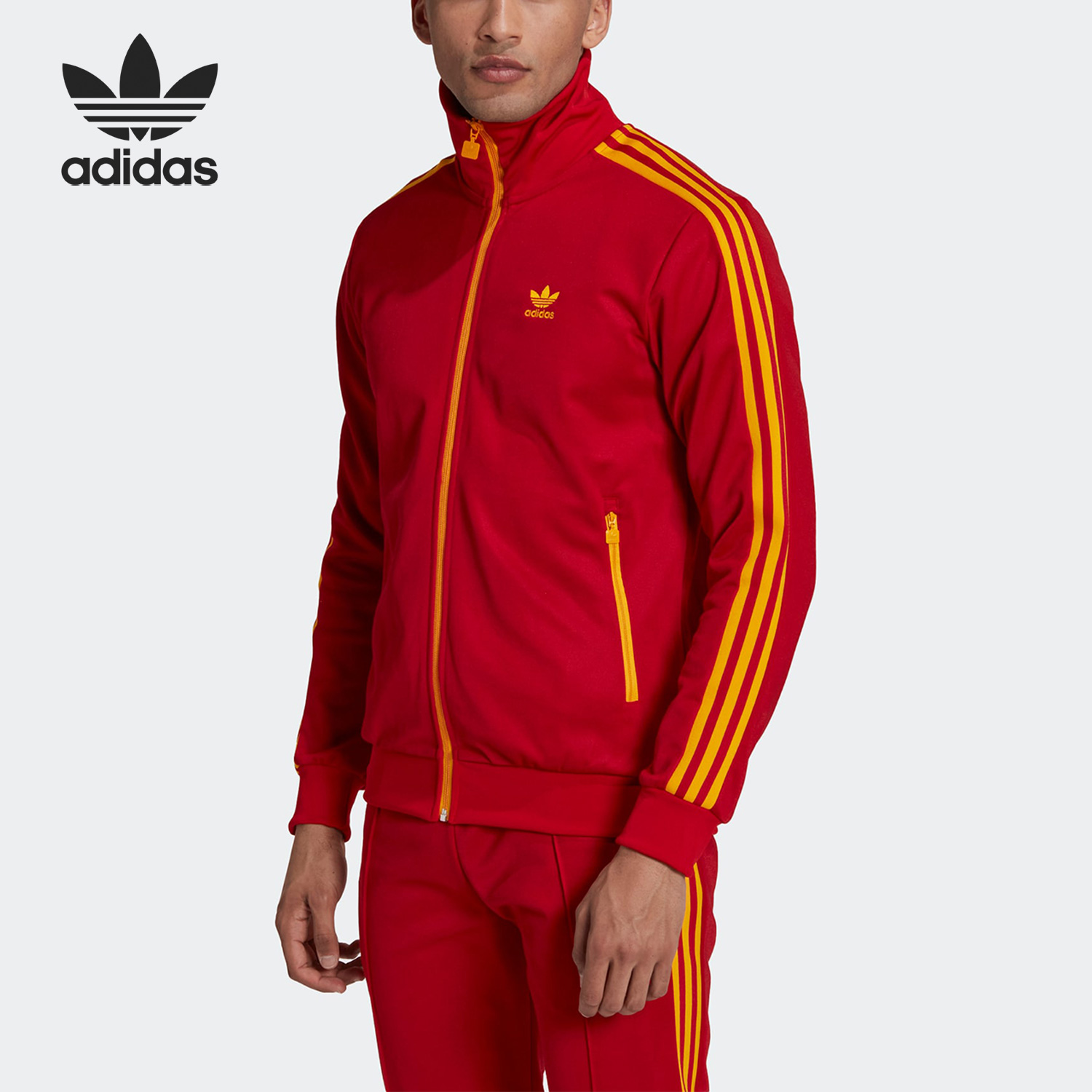 阿迪达斯新款男运动夹克外套